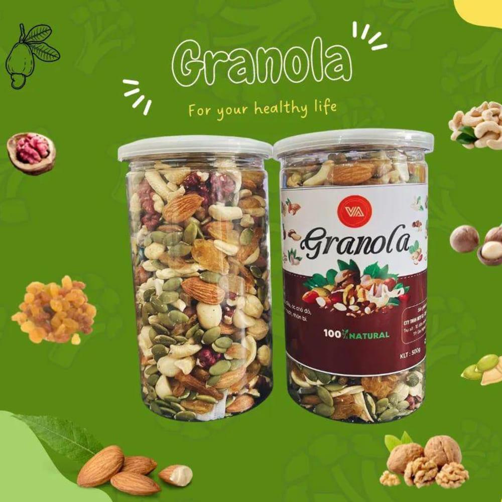 Granola siêu hạt sấy lạnh cao cấp 500gr