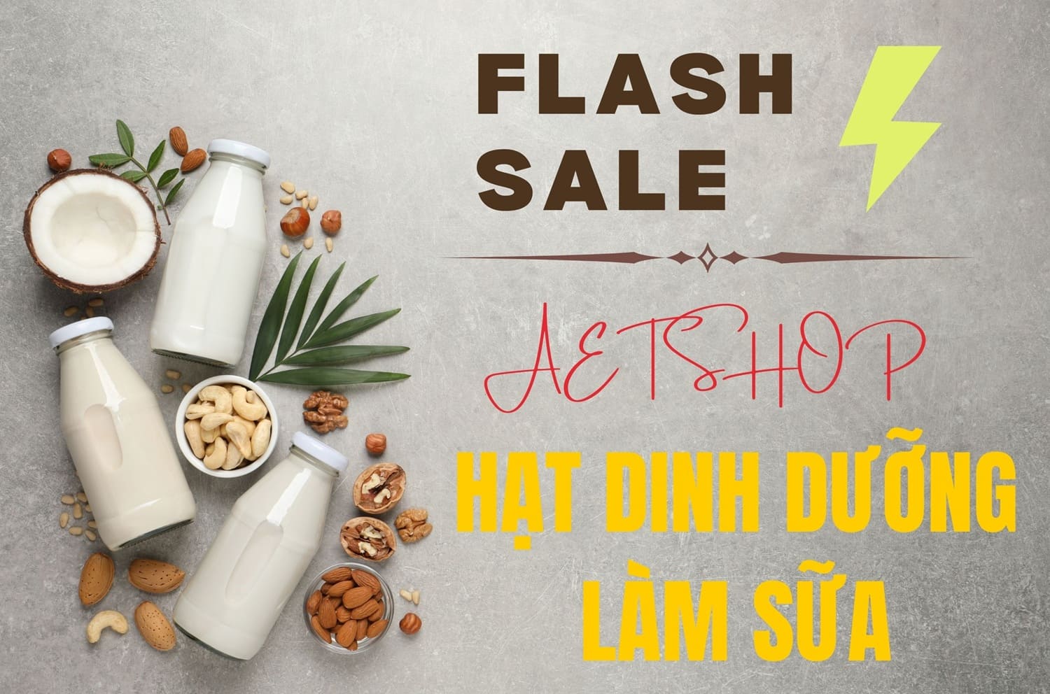 Quảng cáo hạt sống làm sữa